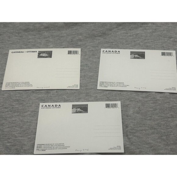 Canadian Museum of Civilization Hardpaper Lot Of Three Postcard - Picture 4 of 7